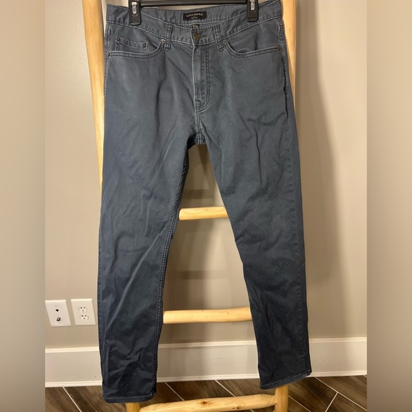 Banana Republic 32/32 Charcoal Slim Fit Trousers - Picture 1 of 6